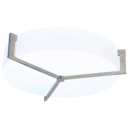 Afx Apex 21" LED Ceiling - Weathered Grey Finish - Linen White Shade APF1932LAJUDWG-LW